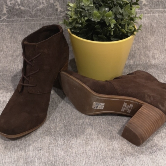 TOMS Lunata Suede Lace-up Boots - Picture 5 of 5